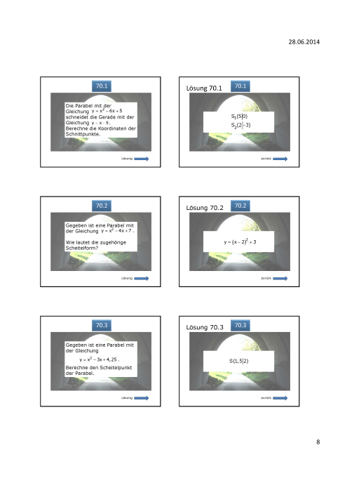 Powerpoint: Magische Parabelwand