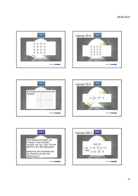 Powerpoint: Magische Parabelwand