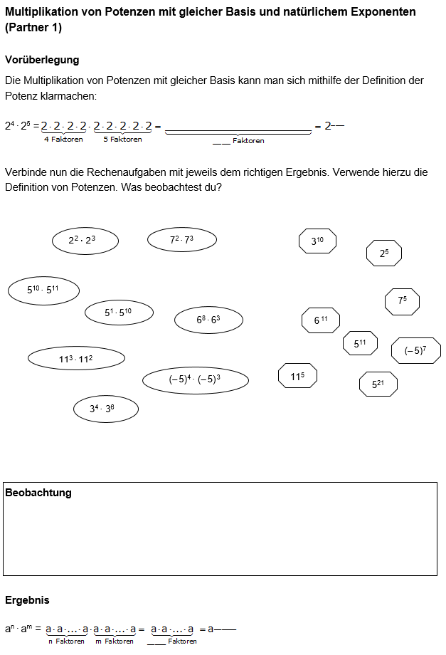 Potenzregeln 1