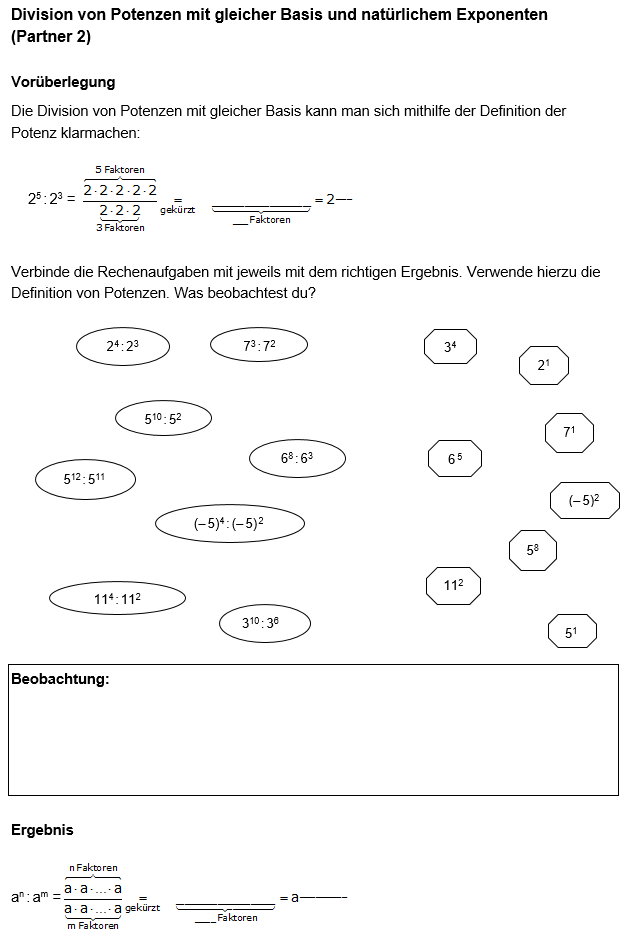 Potenzregeln 2