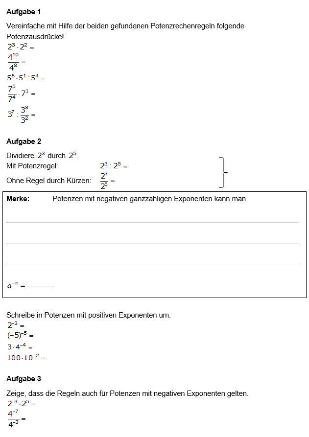 Potenzregeln 3