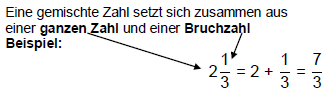 Gemischte Zahl