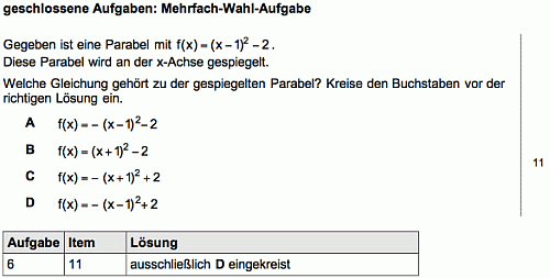 geschlossene Aufgaben