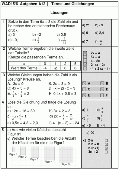 Terme und Gleichungen