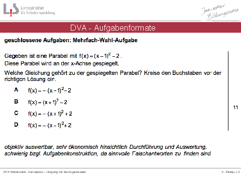DVA-Aufgabenformate
