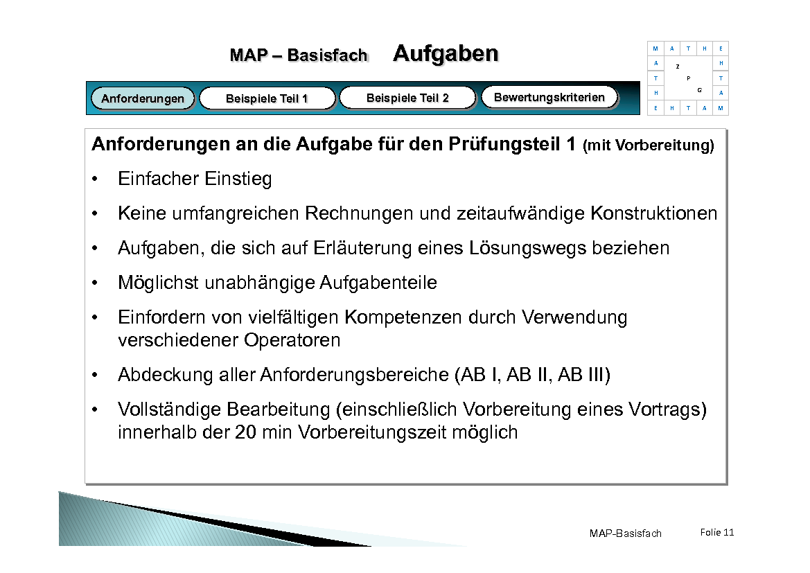 Präsentation Mündliche Abiturprüfung Basisfach