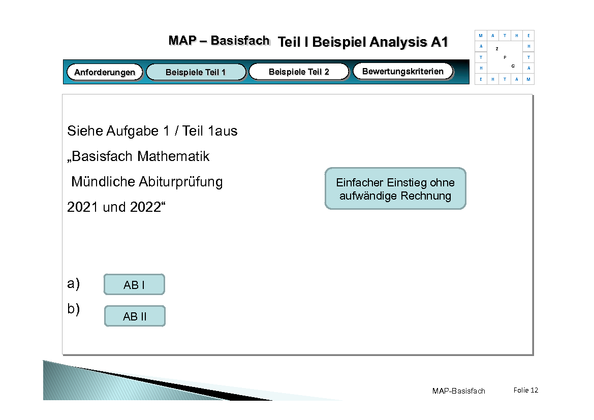 Präsentation Mündliche Abiturprüfung Basisfach