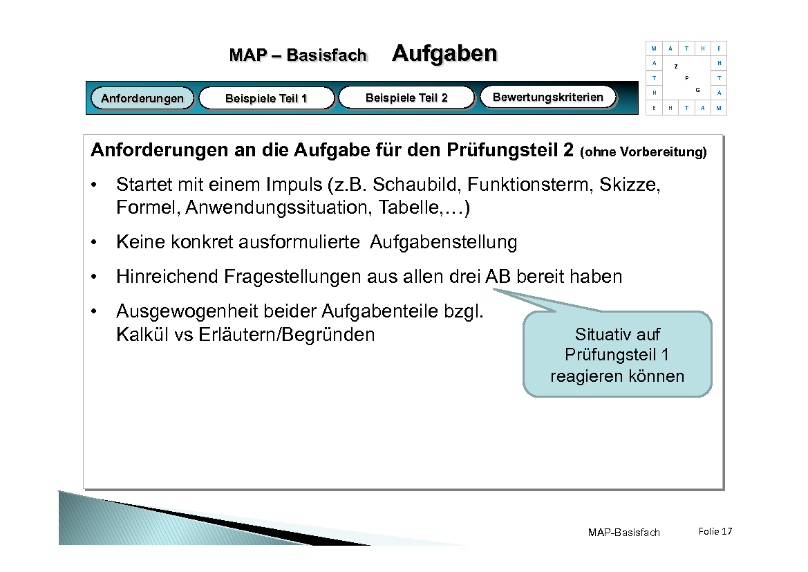 Präsentation Mündliche Abiturprüfung Basisfach
