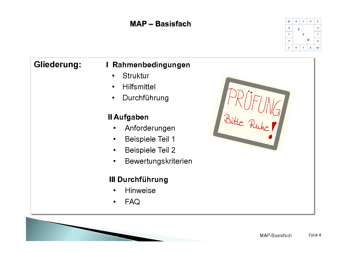 Präsentation Mündliche Abiturprüfung Basisfach