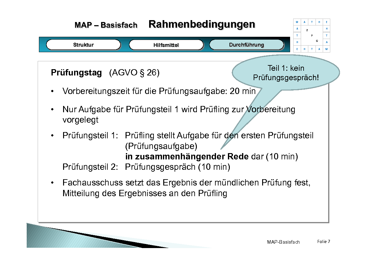 Präsentation Mündliche Abiturprüfung Basisfach