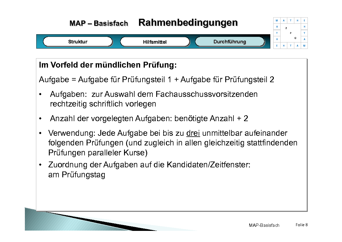 Präsentation Mündliche Abiturprüfung Basisfach