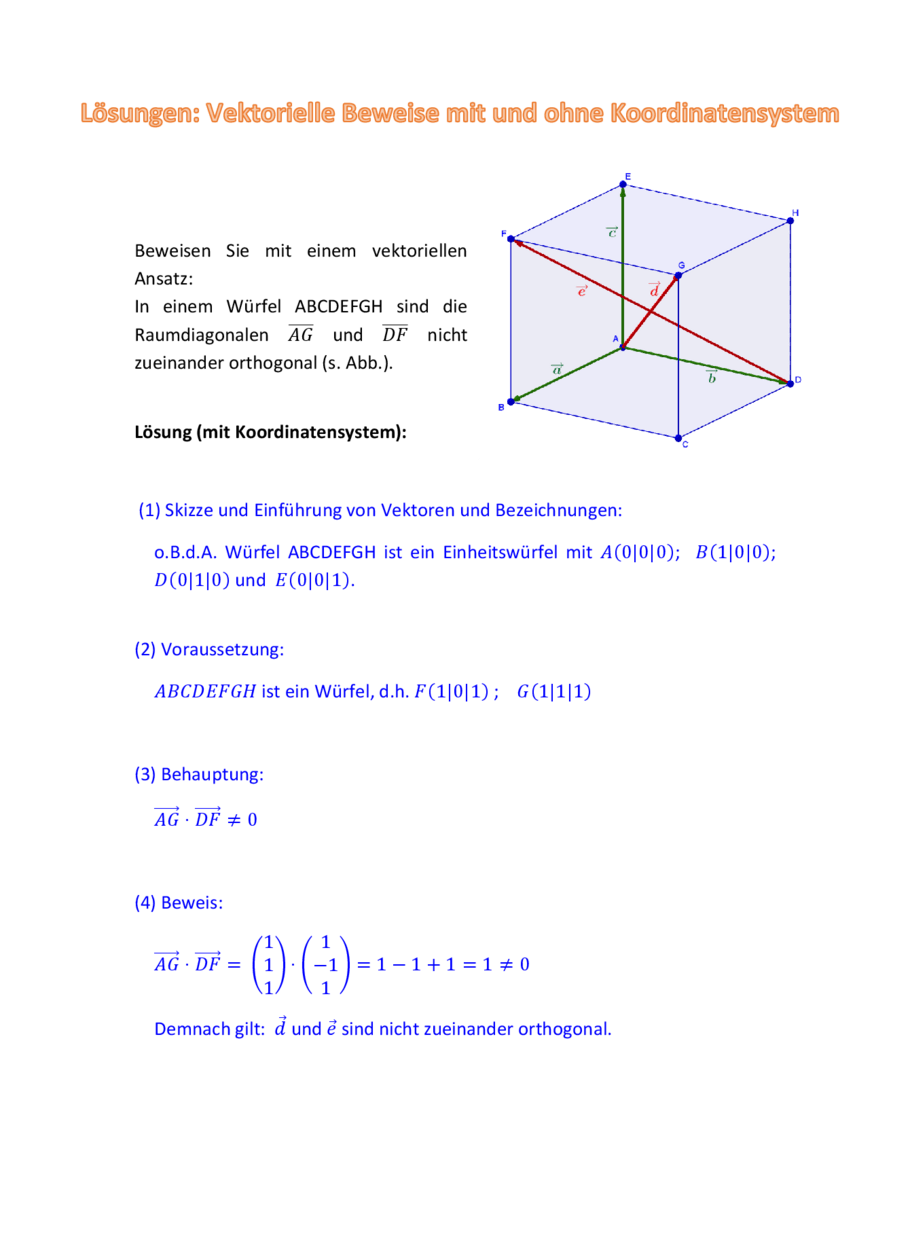 Vektorielle Beweise mit und ohne Koordinatensystem, Seite 4