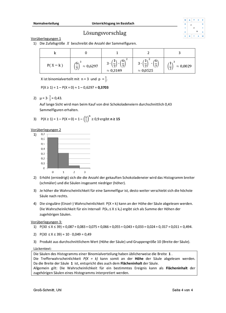 Planarbeit: Wiederholung Binomialverteilung, Seite 4