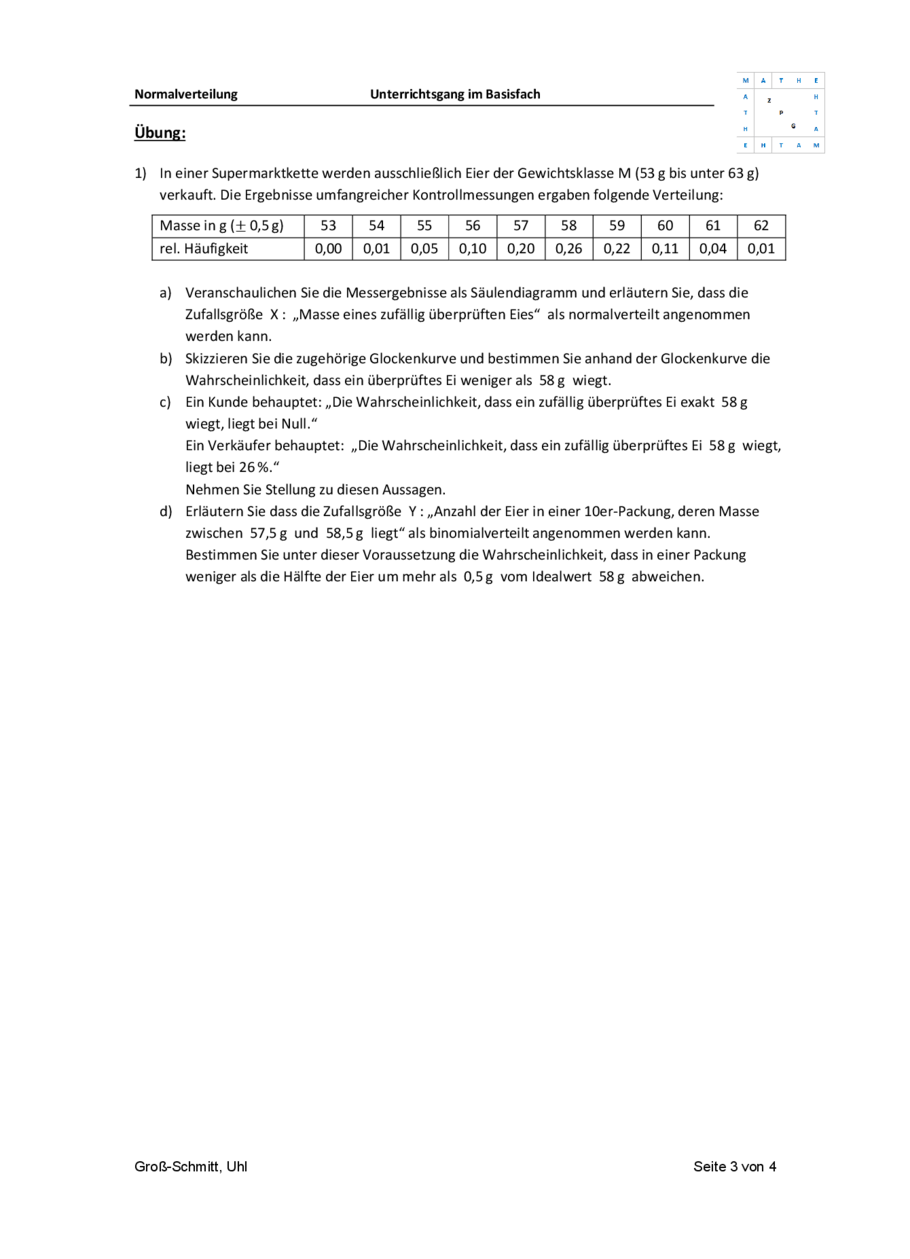 Einstieg: Normalverteilung, Seite 3