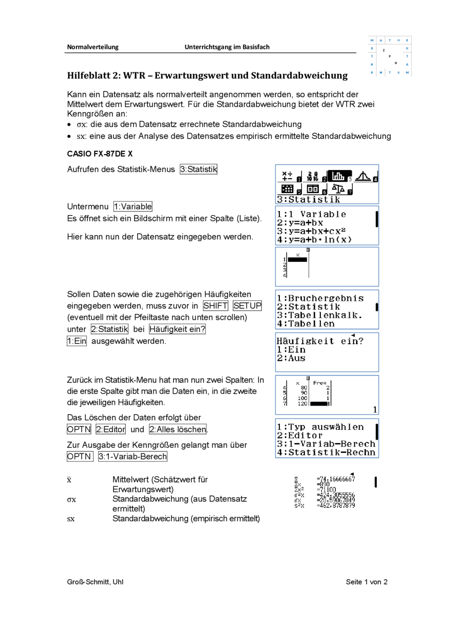 Hilfeblatt 2, Seite 1