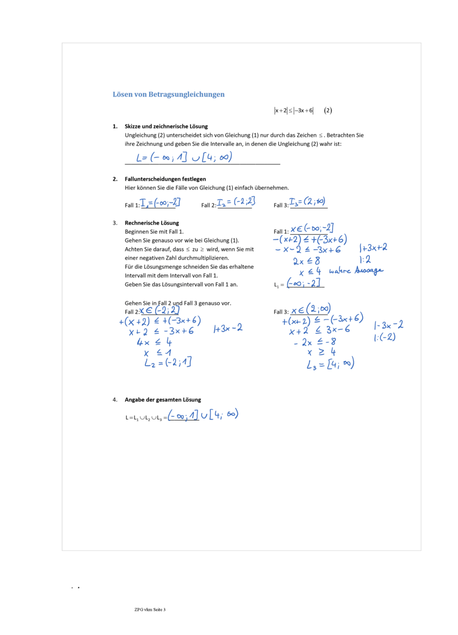 Lösung: Handschriftlich, Seite 3
