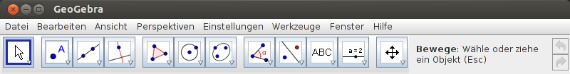 GeoGebra: Werkzeugleiste