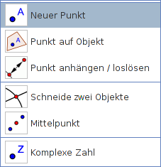 GeoGebra: Werkzeugkiste