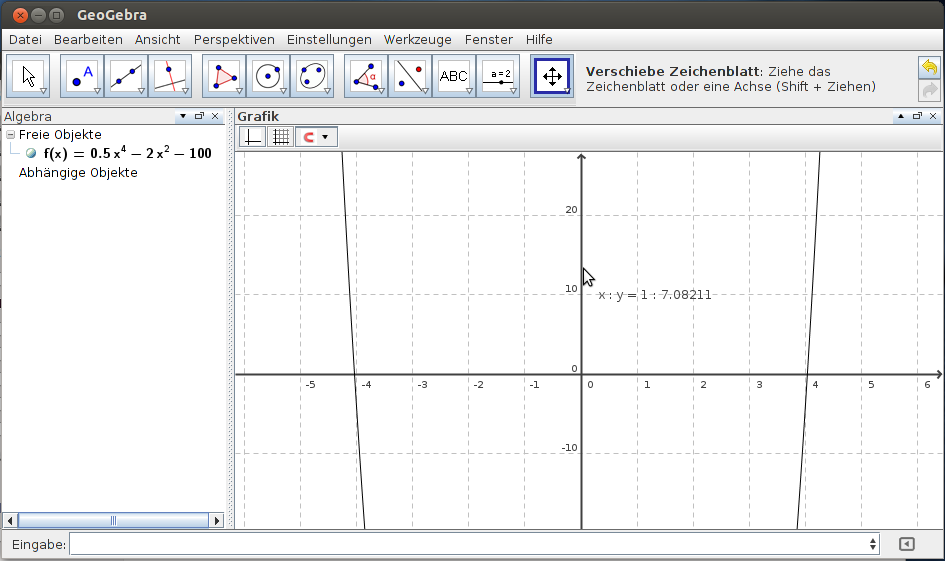 GeoGebra: Fenster anpassen