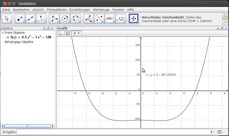 GeoGebra: Fenster anpassen
