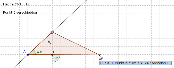 GeoGebra: abhängige Punkte