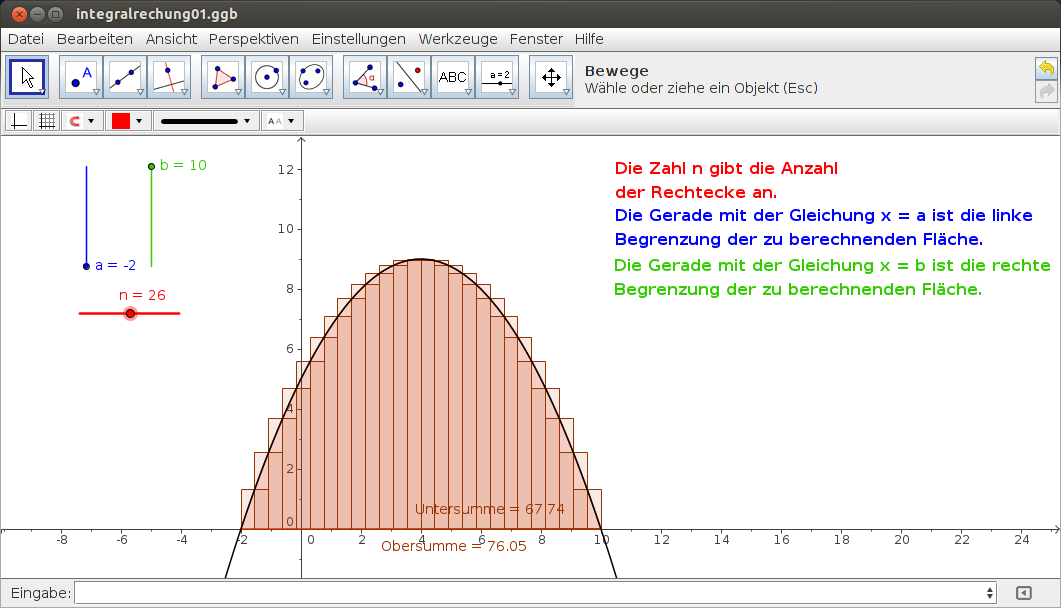 GeoGebra: Intervallverkleinerungen