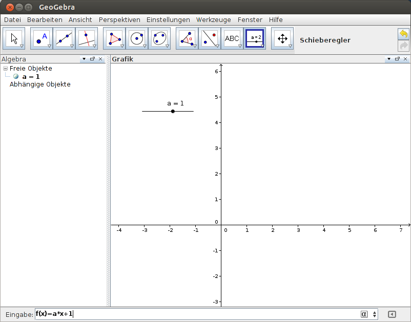 GeoGebra: Funktionen definieren