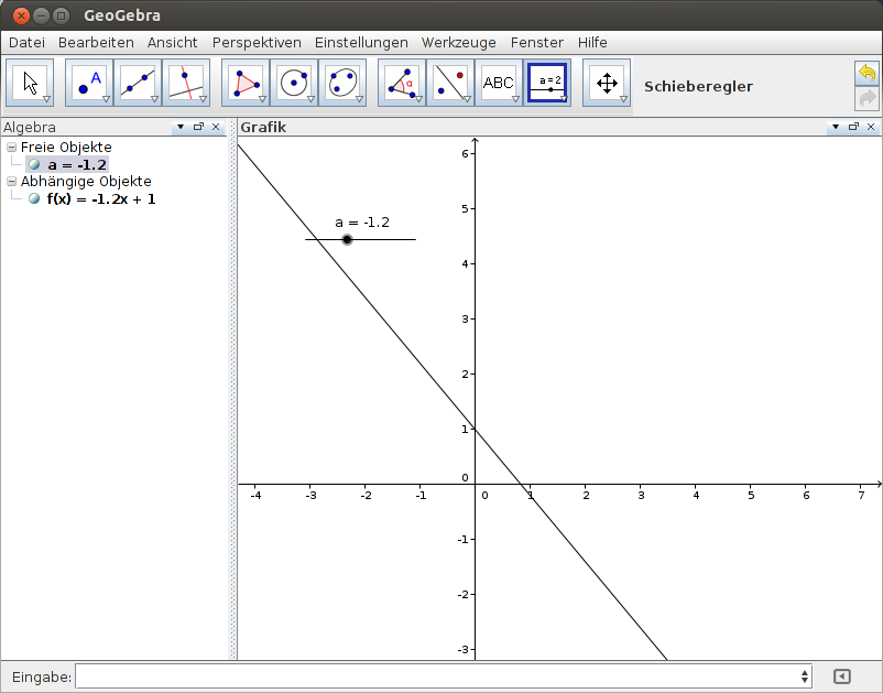 GeoGebra: Schieberegler anwenden