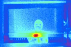 IR-Photo geschlossene Mikrowelle