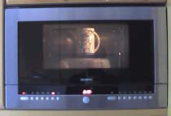 Photo geschlossene Mikrowelle