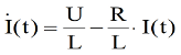 dI(t)/dt=U/L-R/L*I(t)