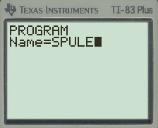 Name des Programms eingeben
