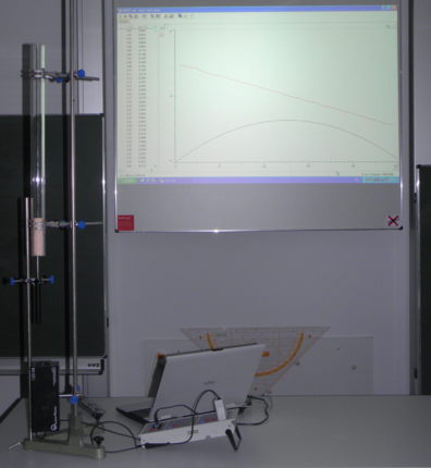 Versuchsaufbau mit Cassy