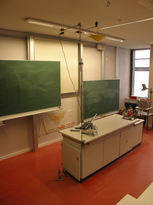 Versuchsaufbau mit Cassy