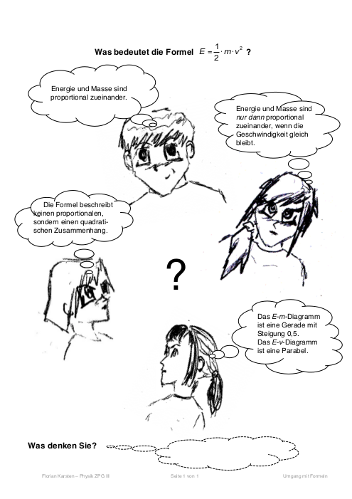 Cartoon kinetische Energie