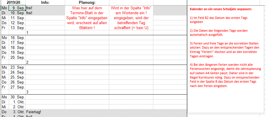 Unterrichtsplanung Vorlage