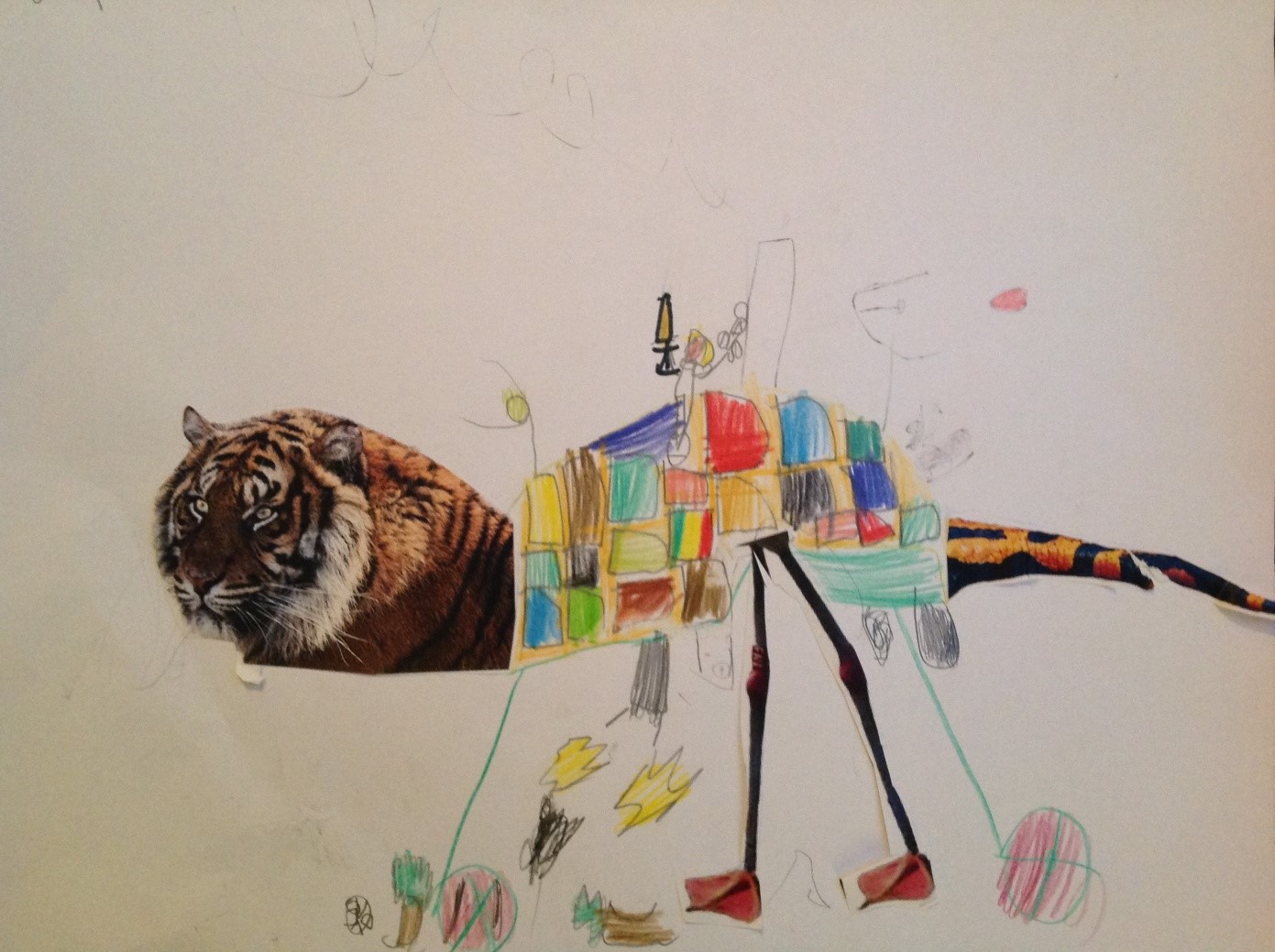 Wolpertinger mit Tigerkopf