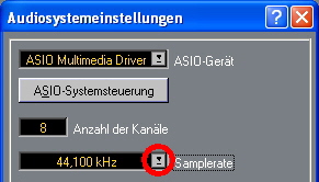 Audiosystemeinstellungen