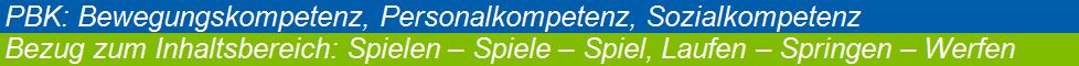 PBK: Bewegungskompetenz, Personalkompetenz, Sozialkompetenz