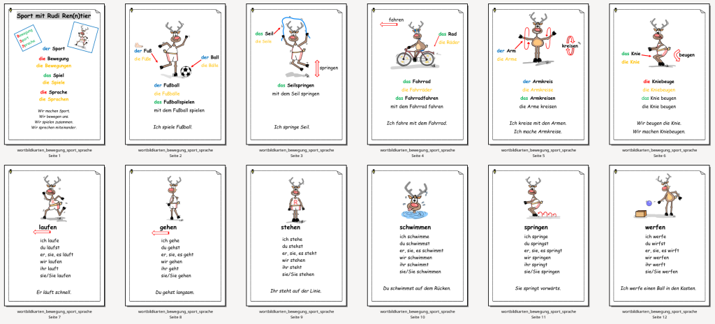 Wort Bild Karten 1-12