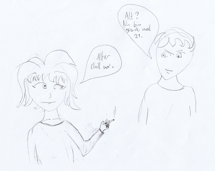 Comic 1 zur Jugendsprache