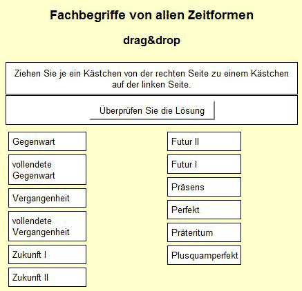 Zeitformen