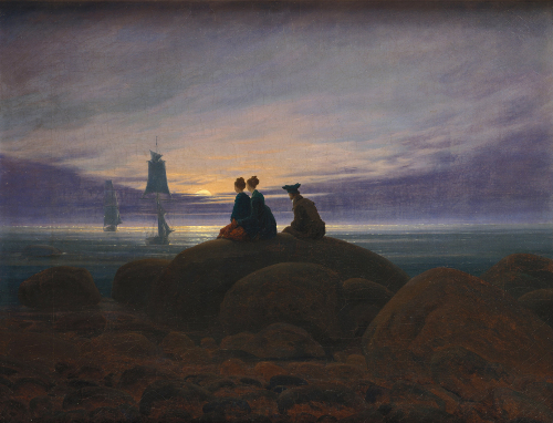 http://commons.wikimedia.org/wiki/File:Caspar_David_Friedrich_-_Mondaufgang_am_Meer_-_Google_Art_Project.jpg