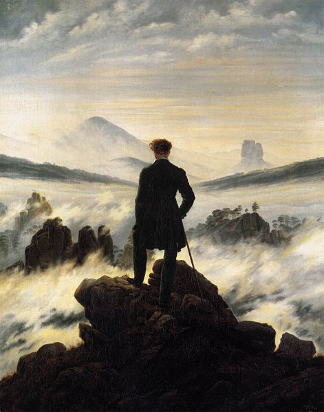 Caspar David Friedrich: der Wanderer über dem Nebelmeer