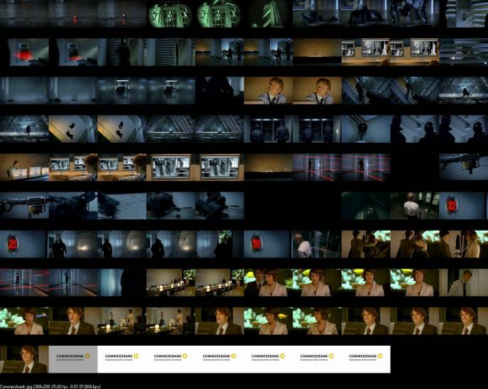 Kontaktabzug vieler Bilder