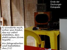 altes Radio in der Baracke