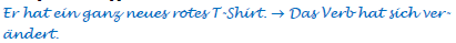 Verb hat sich verändert