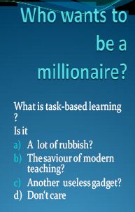 Who wants to be a millionaire?