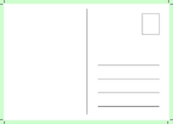 Vorlagen Download Postkarten Rückseite DIN A6