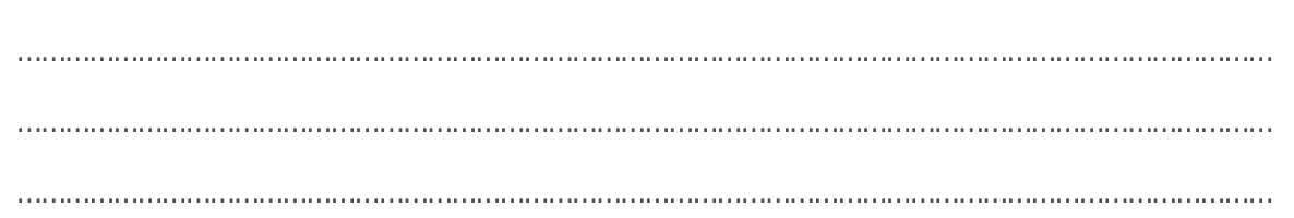 Platz für Antworten von Schülerinnen und Schüler, drei Zeilen